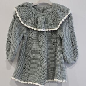 Tahari Baby Gray Knit Sweater